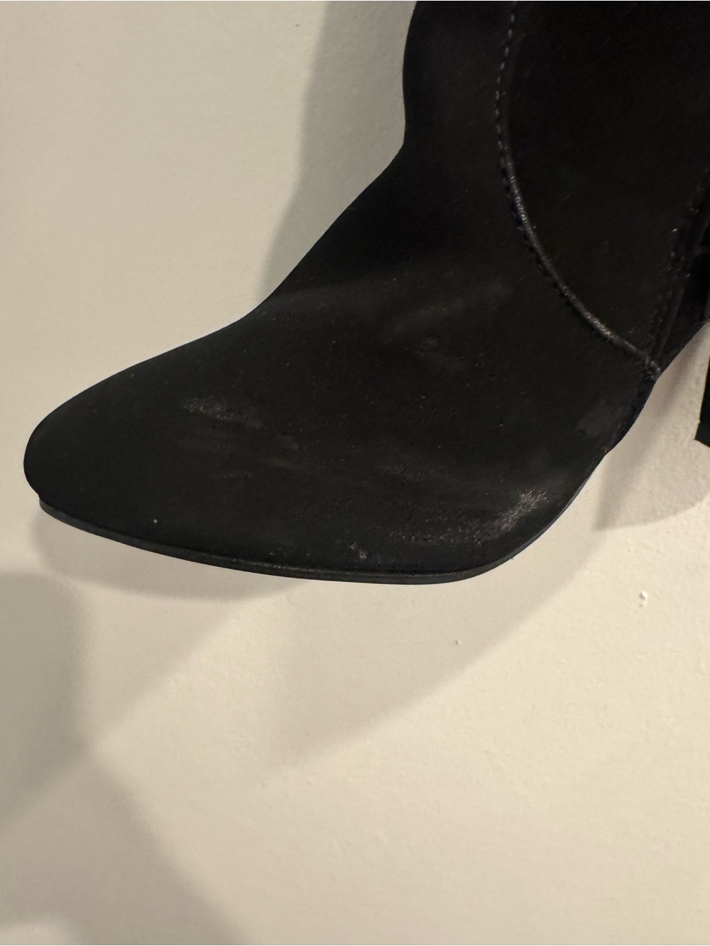 Izabella Rue Black Studded Over The Knee Heeled Boots Size 8 4" - Picture 3 of 9